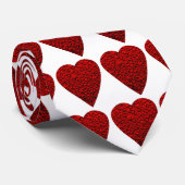 Helles rotes Herz-Bild Krawatte (Gerollt)