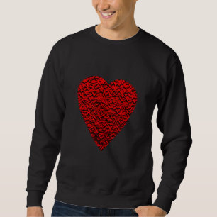 Helles rotes Herz-Bild Sweatshirt