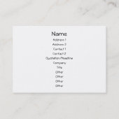 Helles rotes Herz-Bild Visitenkarte (Rückseite)