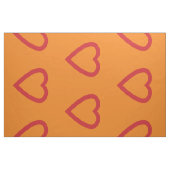 Helles rotes Herz-Muster Stoff (Fat Quarter (45,7 x 55,9 cm))