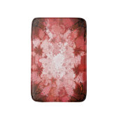 Helles rotes Kaleidoskop-abstraktes Fraktal-Muster Badematte (Vorderseite Vertikal)