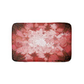 Helles rotes Kaleidoskop-abstraktes Fraktal-Muster Badematte (Vorderseite)