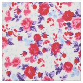 Helles rotes, lila und rosa Blumenmuster Stoff (Muster)