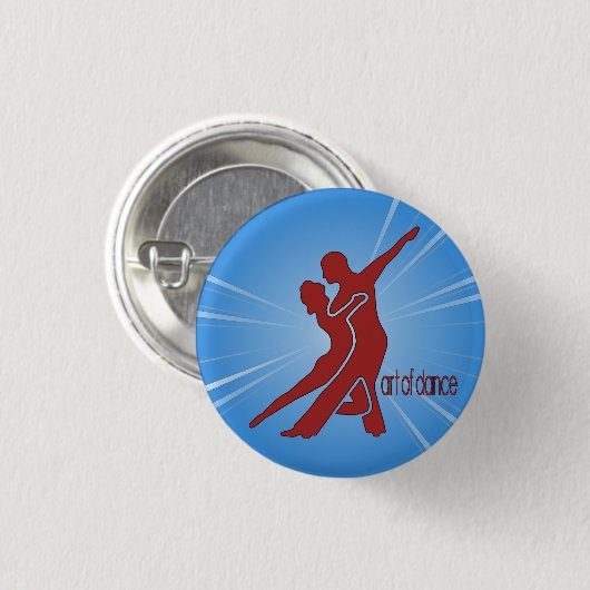 Helles rotes Logo-runder Knopf Button (Vorne & Hinten)