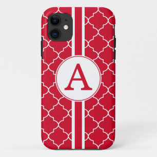 Helles rotes Monogramm iPhone 5 Hülle