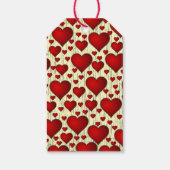 Helles Rotes Romantisches Herz Geschenkanhänger (Rückseite)