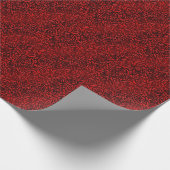 Helles rotes Rosenmuster Geschenkpapier (Ecke)