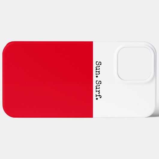 Helles Rotes Sommerweißer Farbblock Sonnenübergang Case-Mate iPhone Hülle (Rückseite (Horizontal))