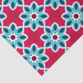 Helles, rotes und blaues, modernes geometrisches M Seidenpapier (Ausschnitt)