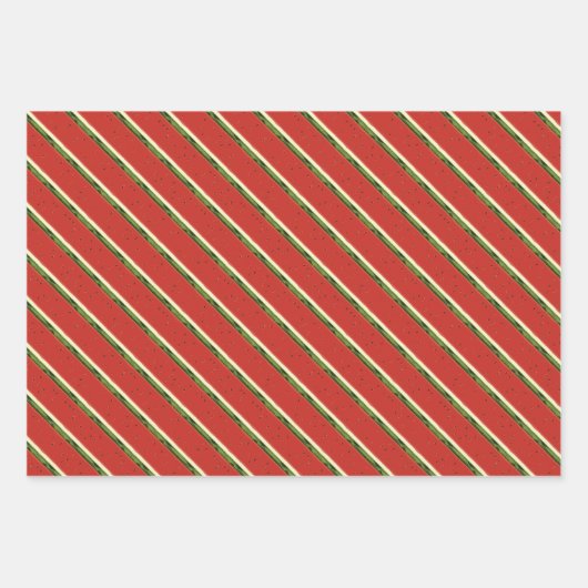 Helles Rotes Wasser Wassermelone Set Geschenkpapier Set (Vorderseite 3)