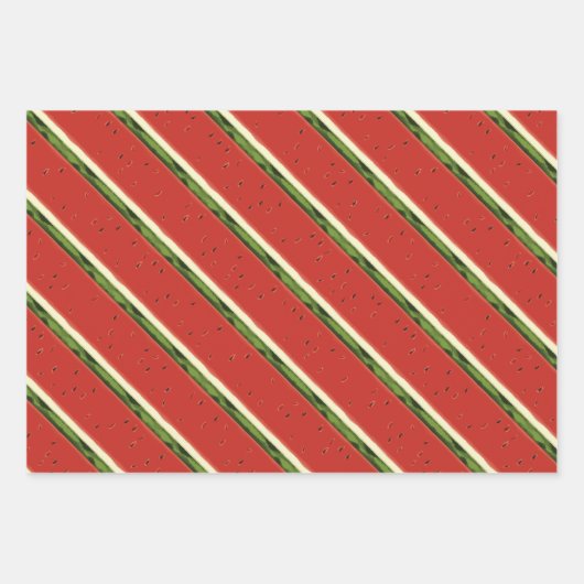 Helles Rotes Wasser Wassermelone Set Geschenkpapier Set (Vorderseite 2)