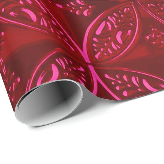 Helles rotes Wrapper Geschenkpapier (Rolleneckpunkt)
