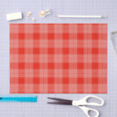 Helles Rotkaromuster Seidenpapier (Handwerk)