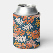 Helles Rowanberry Herbst Nahtloses Design Dosenkühler (Kanne Vorderseite)