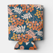 Helles Rowanberry Herbst Nahtloses Design Dosenkühler (Rückseite)