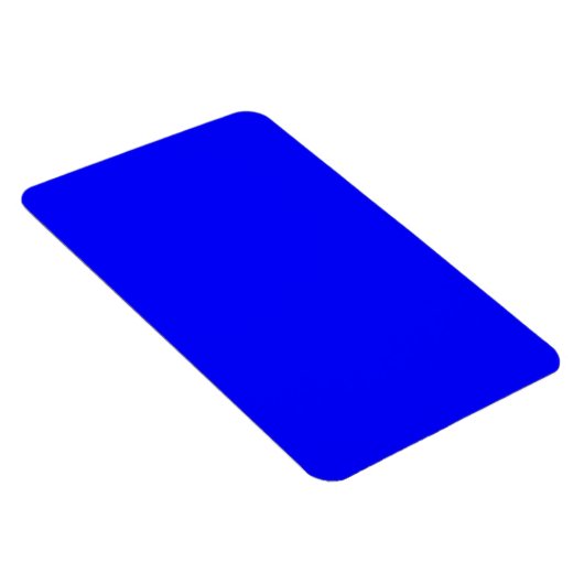 Helles Royal Blue Solid Trend - Hintergrund Magnet (Rechte Seite)