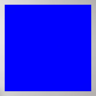 Helles Royal Blue Solid Trend - Hintergrund Poster