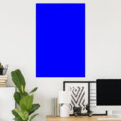 Helles Royal Blue Solid Trend - Hintergrund Poster (Heimbüro)