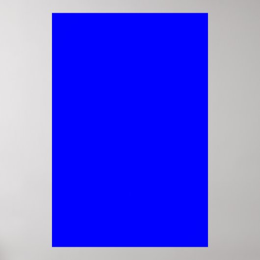 Helles Royal Blue Solid Trend - Hintergrund Poster (Vorne)