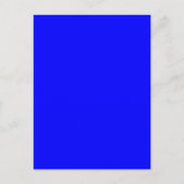 Helles Royal Blue Solid Trend - Hintergrund Postkarte (Vorderseite)