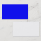 Helles Royal Blue Solid Trend - Hintergrund Visitenkarte (Vorne/Hinten)