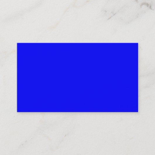 Helles Royal Blue Solid Trend - Hintergrund Visitenkarte (Vorderseite)