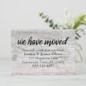 Helles rustikales Holz "Wir haben uns bewegt" Beil (Stehend Vorderseite)