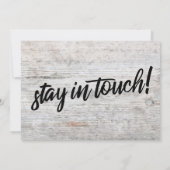 Helles rustikales Holz "Wir haben uns bewegt" Beil (Rückseite)