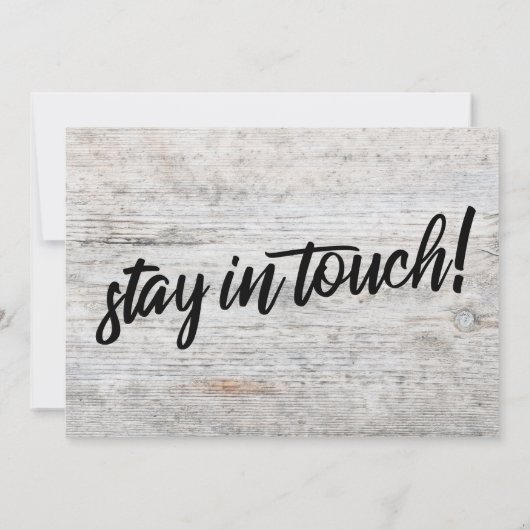 Helles rustikales Holz "Wir haben uns bewegt" Beil (Rückseite)