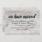 Helles rustikales Holz "Wir haben uns bewegt" Beil (Vorne/Hinten)