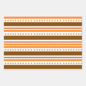 Helles, rustikales Muster Druckpapier Geschenkpapier Set (Vorderseite 2)