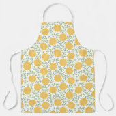 Helles rustikales Sonnenblumenmuster Schürze (Vorderseite)