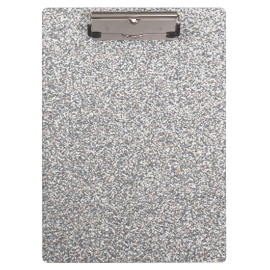 Helles silbernes Glitterklemmbrett Klemmbrett (Vorderseite)