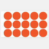 Helles Solid Orange Hintergrund Etiketten (Blatt)