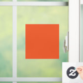 Helles Solid Orange Hintergrund Fensteraufkleber (Zuhause)