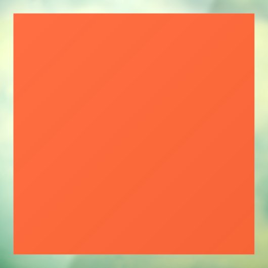 Helles Solid Orange Hintergrund Fensteraufkleber (Blatt 3)