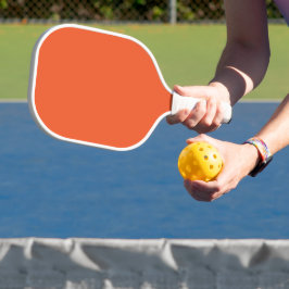 Helles Solid Orange Hintergrund Pickleball Schläger