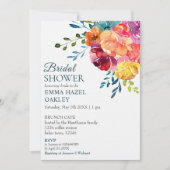 Helles Sommer bunt modernes Brautparty Invita Einladung (Vorderseite)