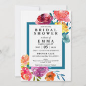 Helles Sommer bunt modernes Brautparty Invita Einladung (Vorderseite)