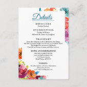 Helles Sommer farbenfrohe Hochzeitsdetails Einschl Begleitkarte (Vorderseite)