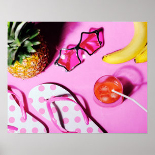 Helles Sommer-Stillleben Poster