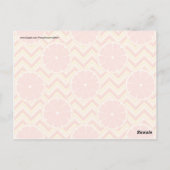 Helles Sommergrapefruit in Orangelb Zickzack Postkarte (Rückseite)