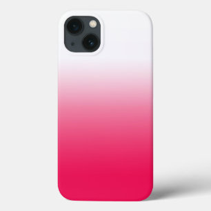 Helles sommerliches Rot-Weiß-Verlaufs-Ombre Case-Mate iPhone Hülle