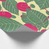 Helles Sommermuster mit Kirschen. Illustr Geschenkpapier (Ecke)