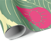 Helles Sommermuster mit Kirschen. Illustr Geschenkpapier (Rolleneckpunkt)
