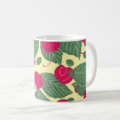 Helles Sommermuster mit Kirschen. Illustr Kaffeetasse (VorderseiteRechts)