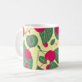 Helles Sommermuster mit Kirschen. Illustr Kaffeetasse (Vorderseite Links)