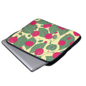Helles Sommermuster mit Kirschen. Illustr Laptopschutzhülle (Vorne Knopf)
