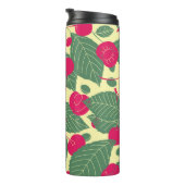 Helles Sommermuster mit Kirschen. Illustr Thermosbecher (Nach rechts gedreht)