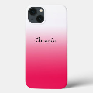 Helles Sommerrot und weißer Farbverlauf Ombre Case-Mate iPhone Hülle